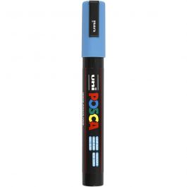 Feutre Posca, dim. PC-5M, trait 2,5 mm, moyen, bleu clair, 1 pièce [HOB-276057]