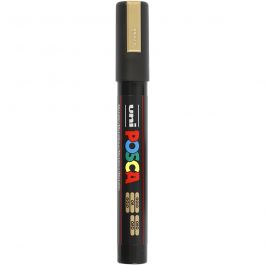 Feutre Posca, dim. PC-5M, trait 2,5 mm, moyen, or, 1 pièce [HOB-276810]