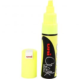 Kreide-Marker, Strichstärke 8 mm, Neongelb, 1 Stk [HOB-279724]