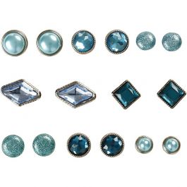 Rivets décoratifs, dim. 8-18 mm, bleu, 16 pièces/ 1 Pq. [HOB-28310]