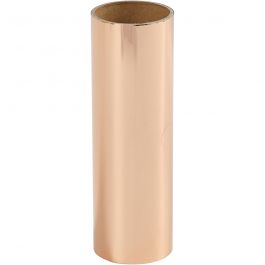 Film décoratif, L : 15,5 cm, ép. 0,02 mm, rose or, 50 cm/ 1 rouleau [HOB-283562]