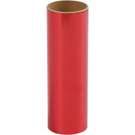 Film décoratif, L : 15,5 cm, ép. 0,02 mm, rouge, 50 cm/ 1 rouleau [HOB-283563]