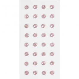 Strasssteine, D 8 mm, Rosa, 32 Stk/ 1 Pck [HOB-283809]