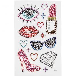Diamant-Sticker, Party, Blatt 10x16 cm, 1 Bl. [HOB-284031]
