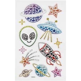 Diamant-Sticker, Im All, Blatt 10x16 cm, 1 Bl. [HOB-284037]