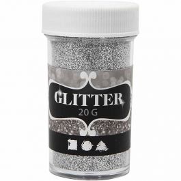 Paillettes, argent, 20 gr/ 1 boîte [HOB-284281]