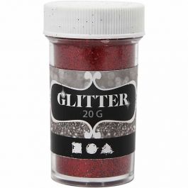 Glitter, Rot, 20 g/ 1 Dose [HOB-284283]