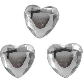 Strass, Größe 10 mm, Silber, 150 Stk/ 1 Pck [HOB-28449]