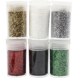Paillettes, ass. de couleurs, 6x5 gr/ 1 Pq. [HOB-28588]