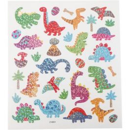 Sticker, Dinos, Blatt 15x16,5 cm, 1 Bl. [HOB-29049]