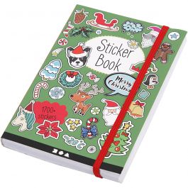 Sticker-Buch, Weihnachtsmotive, Größe 11,5x17 cm, 76 Bl., 1 Stk [HOB-29070]