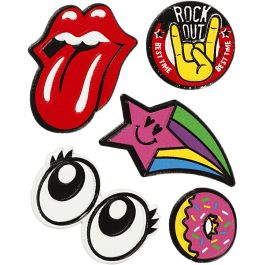 Autocollants souples, Rock out, feuille 12,2x17,75 cm, 1 flles [HOB-29096]