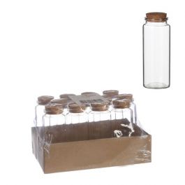 Flacon en verre avec bouchon Ø4.5cm 12.5cm de haut (12 pièces.) [IFS-29146]