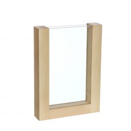 Support en bois pour les fleurs séchées, etc. 18cm de haut (1 pièce.) [IFS-29661]