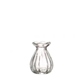 Vase à fleurs Ø7 h: 9 cm Transparent (12 Pcs) [IFS-29800]