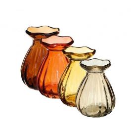 Vase à fleurs Ø7 h: 9 cm Assorti (12 Pcs) [IFS-29802]
