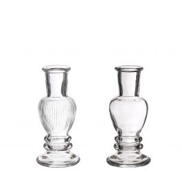 Vase Venedig Transparent H: 11,3 x Ø5 cm (12 Stück) [IFS-29880]