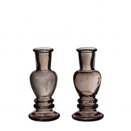 Vase Venedig Grau H: 11,3 x Ø5 cm (12 Stück) [IFS-29886]