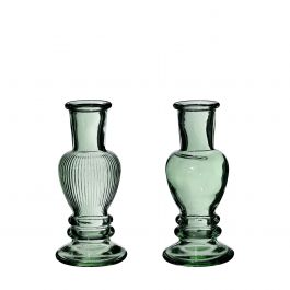 Vase Venedig Dunkelgrün H: 11,3 x Ø5 cm (12 Stück) [IFS-29888]