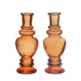 Vase Venice Ambre H: 15,5 x Ø5,7 cm (12 Pcs) [IFS-29893]