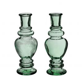 Vase Venice Vert foncé H: 15,5 x Ø5,7 cm (12 Pcs) [IFS-29898]