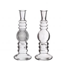 chandelier Florance Transparent H: 28 x Ø9 cm (6 Pcs) [IFS-29910]