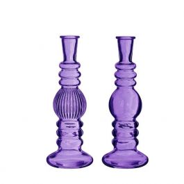 chandelier Florance Pourpre H: 23 x Ø8,5 cm (6 Pcs) [IFS-29909]