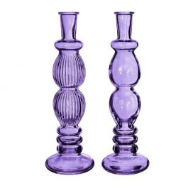 chandelier Florance Pourpre H: 28 x Ø9 cm (6 Pcs) [IFS-29919]