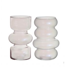 Vase à fleurs Ø10 cm H: 18 cm Perle (6 Pcs) [IFS-29929]