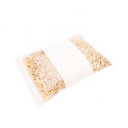 Sachet zip en PE-BD avec fenêtre d'écriture blanche 25,4x33cm (100 pièces) [2WE1013]