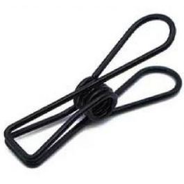 Clips noir 3x0,6cm (Ensemble de 12 pcs) [IFS-30123]