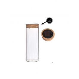 Tube à essai Ø8 h: 23 cm w. couvercle en liège solaire (1 pc) [IFS-30174]