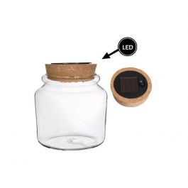 Pot Ø15 h: 14 cm w. couvercle en liège solaire (1 pc) [IFS-30175]