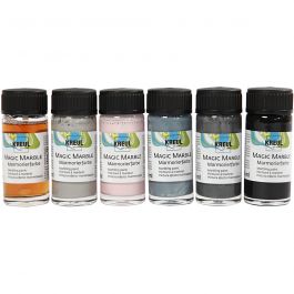 Peinture Magic Marble, couleurs pastel, 6x20 ml/ 1 Pq. [HOB-30196]