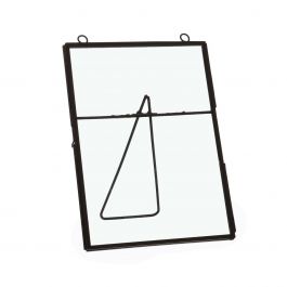 Cadre en métal pour fleurs séchées etc. noir 18cm de haut (4 pièces.) [IFS-30245]