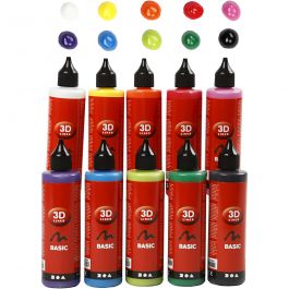 3D Liner, Sortierte Farben, 10x100 ml/ 1 Pck [HOB-30388]