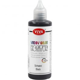 Window Color Contour, noir, 90 ml/ 1 flacon [HOB-304190]