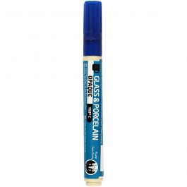Peinture pour verre et porcelaine, trait 2-4 mm, opaque, bleu foncé, 1 pièce [HOB-31322]