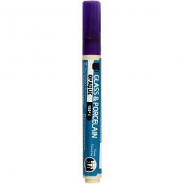 Peinture pour verre et porcelaine, trait 2-4 mm, opaque, violet, 1 pièce [HOB-31328]
