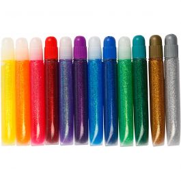 Colle à paillettes, 12x10 ml/ 1 Pq. [HOB-31800]