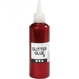 Colle à paillettes, rouge, 118 ml/ 1 flacon [HOB-31822]