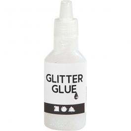Colle à paillettes, blanc holographique, 25 ml/ 1 flacon [HOB-318320]