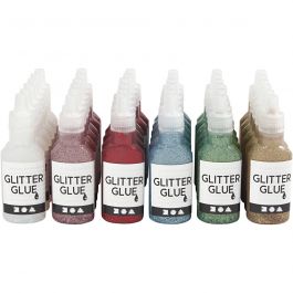 Glitzerkleber, 36x25 ml/ 1 Pck [HOB-31840]