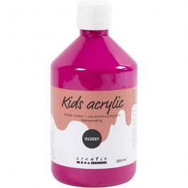 Acrylfarbe Glänzend, Pink, 500 ml/ 1 Fl. [HOB-32020]