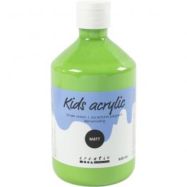 Peinture Acrylique Mate, vert clair, 500 ml/ 1 flacon [HOB-32126]