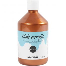 Peinture Acrylique Métallique, Métallisé, cuivre métallique, 500 ml/ 1 flacon [HOB-32226]