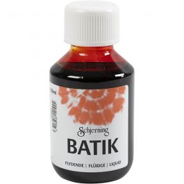 Peinture Batik pour textile, orange, 100 ml/ 1 flacon [HOB-33342]