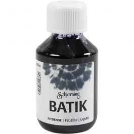 Peinture Batik pour textile, bleu marine, 100 ml/ 1 flacon [HOB-33347]