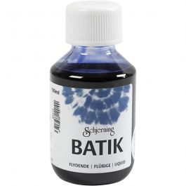 Peinture Batik pour textile, bleu brillant, 100 ml/ 1 flacon [HOB-33349]