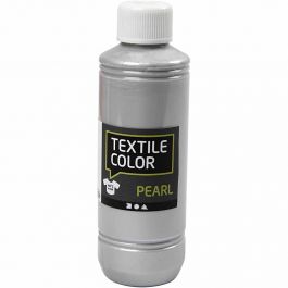 Textile Color, nacré, argent, 250 ml/ 1 flacon [HOB-33762]